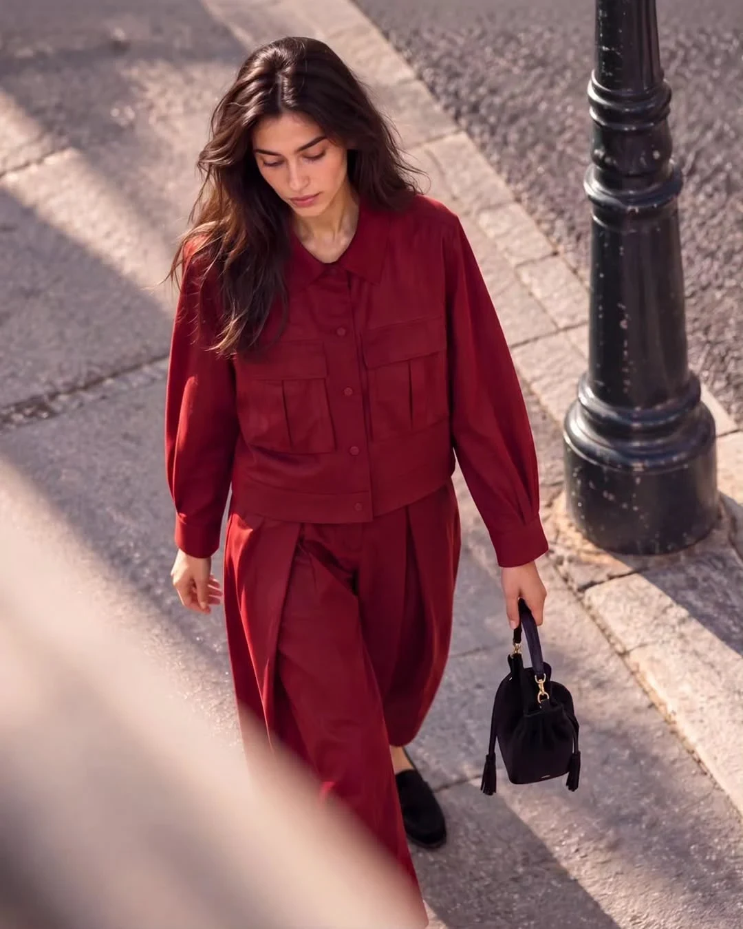 Burgundy Jacket and Trousers